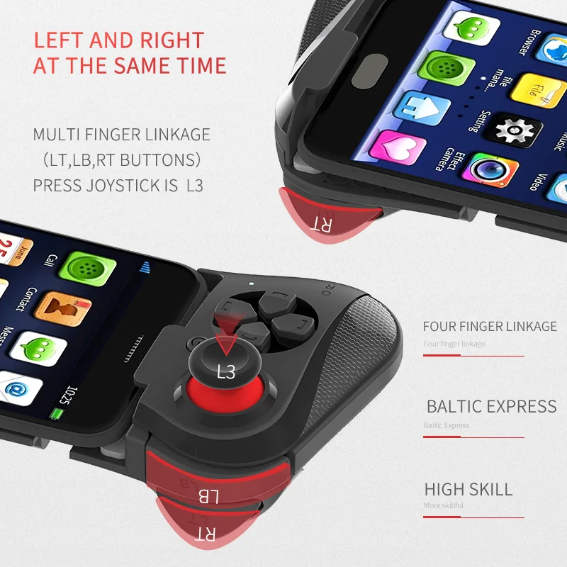 Mocute 058 Brezžični Game pad Bluetooth Android Palčko VR Teleskopsko Gaming Krmilnik Podporo PUBG Mobilne Gamepad za iPhone
