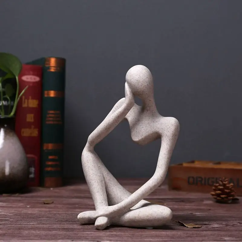 1PCS Ustvarite Dekoracijo Doma Urad Smolo, Peščenjak, ki Slika Abstraktne Znak Okraski Dekor figurice valentinovo, Darila