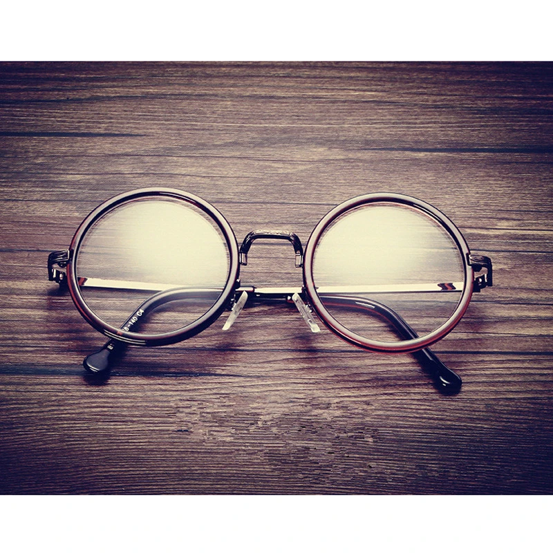 OLNYLO Retro Krog Žensk Eyeglass Okvir Jasno Objektiv Kratkovidnost Očala Okvirji Moških Pregleden Optični Recept Eye Glasses