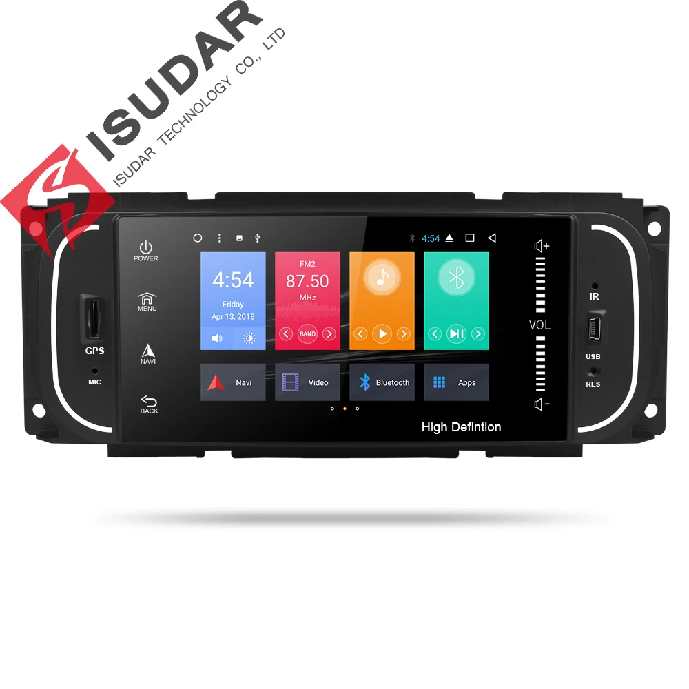 Isudar Avto Multimedijski predvajalnik 1din android 7.1.1 5 cm Za Jeep/Chrysler/Dodge/Svoboda/Wrangler/Sebring/Grand Cherokee Radio, GPS