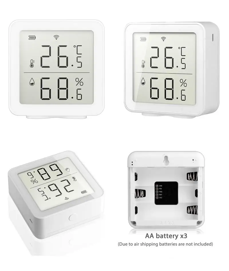 5pcs WIFI Digitalni LCD Zaprtih prostorih Doma Termometer, Higrometer Sobni Temperaturi in Vlažnosti Meter Merilnik Brezžični Daljinski upravljalnik App TUYA