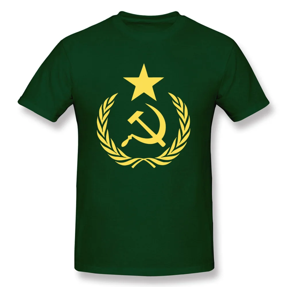 Komunistično Zastavo T-shirt Moški C C C P T Shirt CCCP Tshirt ruski Predsednik Putin Tees Sovjetskih Socialističnih Republik praznik Dela Obleko