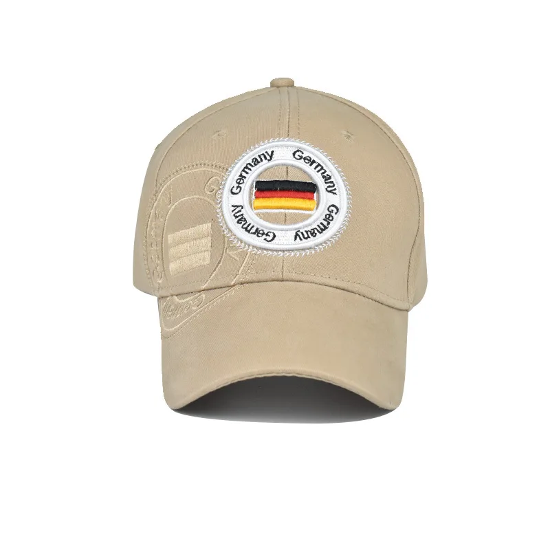Čezmejno novo bombaž nemško zastavo klobuk nastavljiv skp velike črke, vezene baseball skp