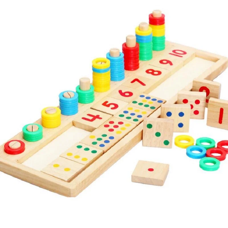 Otrok Eduactional Igrače Matematiko Oblike Spoznavanja Logaritmično Odbor Geometrijske seznanjanje Montessori Puzzle Igrače Za Otroke Matematiko Igrača