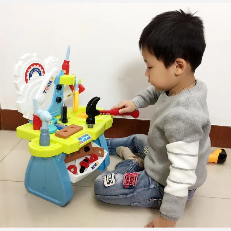 Otrok kladivo vijak igrače, električni vrtalnik orodje tabela Snemljiv matica sklop sklop Inženiring orodje za popravilo igrač