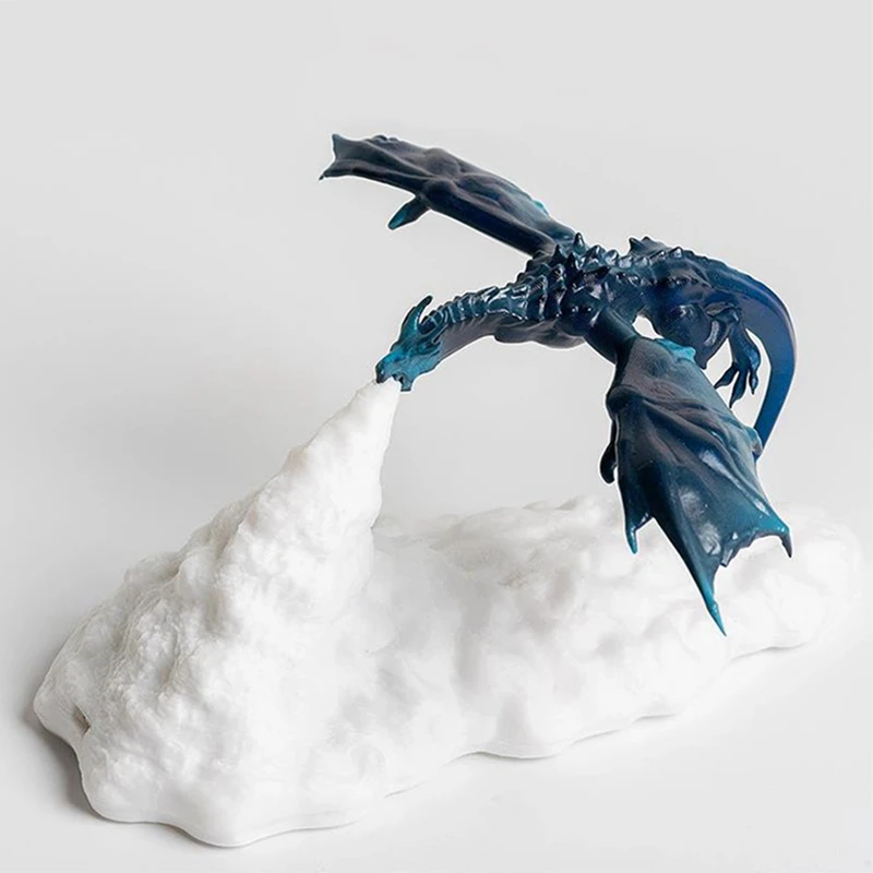 3D Tiskanje LED Fire Dragon Ice Dragon Svetilke Nočna Lučka za Polnjenje Mehke Svetlobe, Spalnica, Dnevna Soba Kampiranje, Pohodništvo Doma Dekor