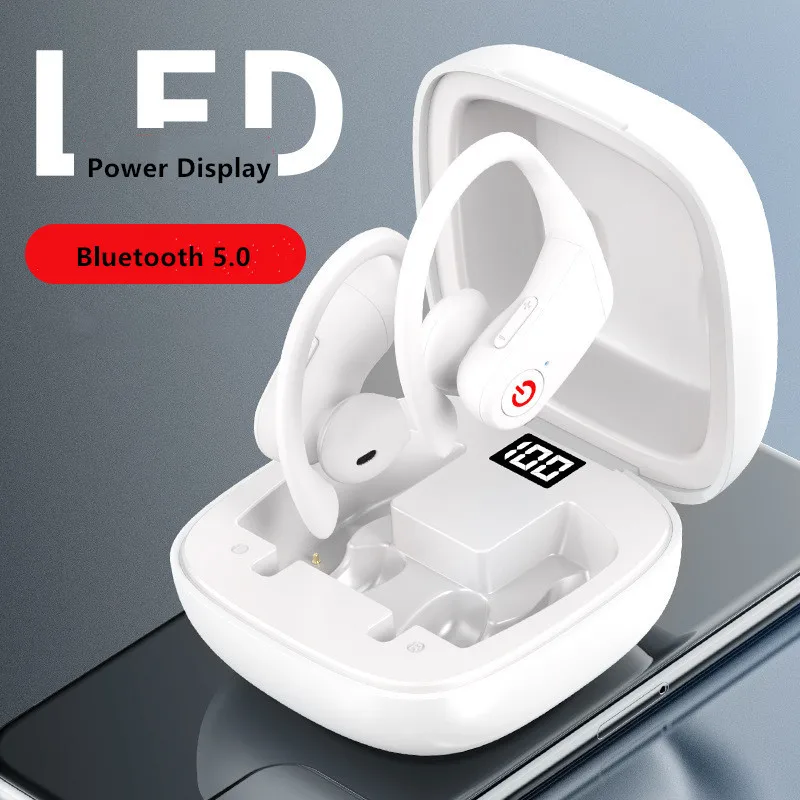 Brezžična Tehnologija Bluetooth 5.0 Slušalke Ear-Kavelj Slušalke Za Vse Pametne Telefone, HiFi Glasbeni Stereo Audio (Stereo Zvok Udobno Nositi Športne Slušalke
