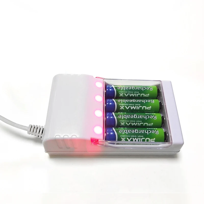 VOXLINK 4Slots Hitro Polnjenje, Polnilnik Baterij USB Izhod kratkostična Zaščita AAA/AA Baterija za ponovno Polnjenje Standard Postaja