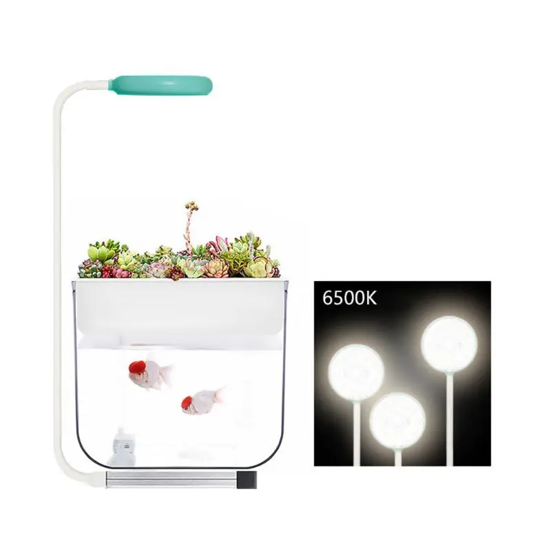 360-Stopinjski Mini LED Luči, Akvarijske Ribe, Tank za Vodo Rastlin Raste USB Polnjenje