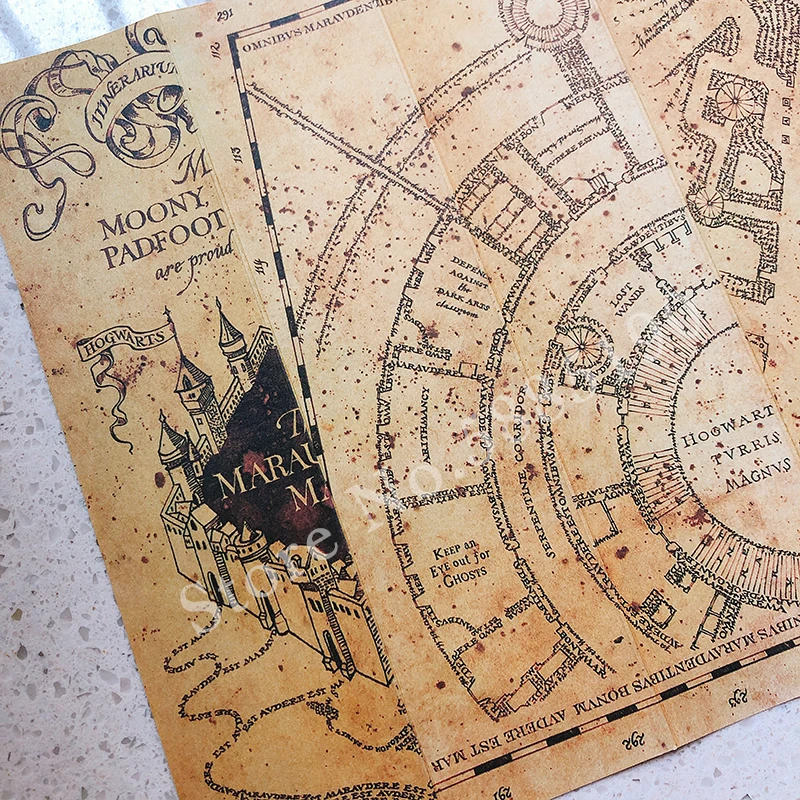 Čarovniških Trikov Marauder je Zemljevid Sprejem Pismo Express Vozovnice Smrten Svetnik Ogrlico, ki za Banko Gringott Kovancev in Vrečko