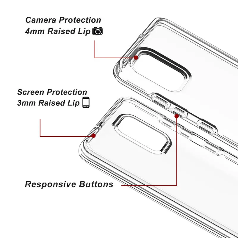 Shockproof Primeru Telefon Za Samsung Galaxy A51 Mehko TPU + Trdi PC Pokrovček Za Samsung 51 A515F A515 SM-A515F Pregleden Primeru 6.5