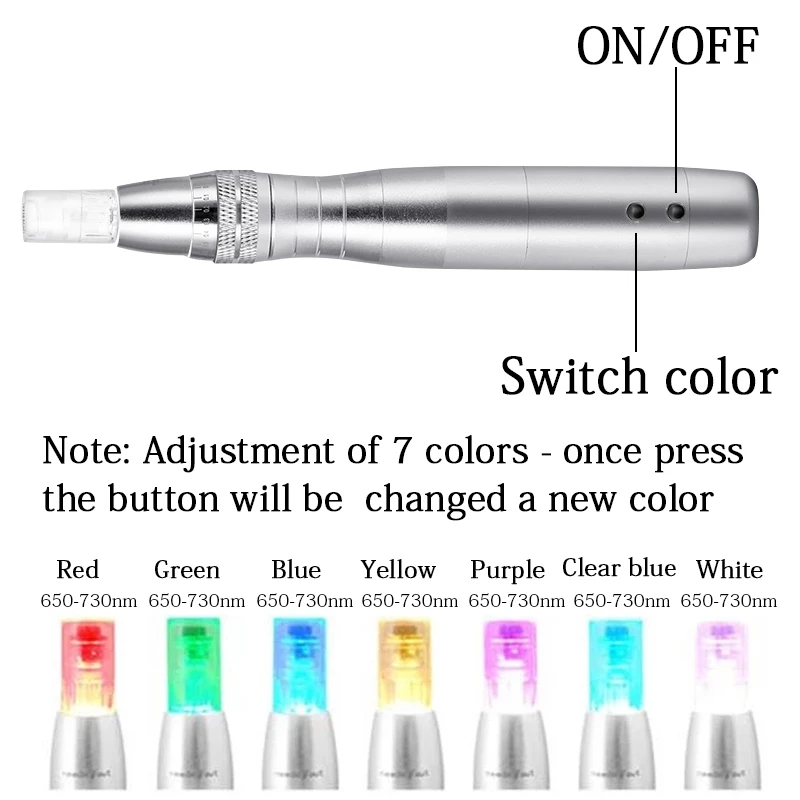 7 Barva Svetlobe LED PMU Pralni BB Krema za Sijaj Mesowhite ampul Microneedles zdravljenje pralni Za zob Odstraniti Akne Gubam