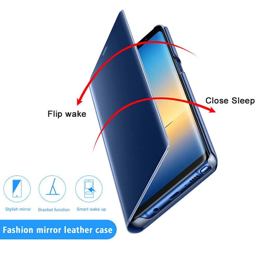 Ogledalo Flip Usnjena torbica za Samsung Galaxy A30 ovitek torbica za Galaxy 10 A20 A30 A40 A50 A70 30 40 2019 Funda