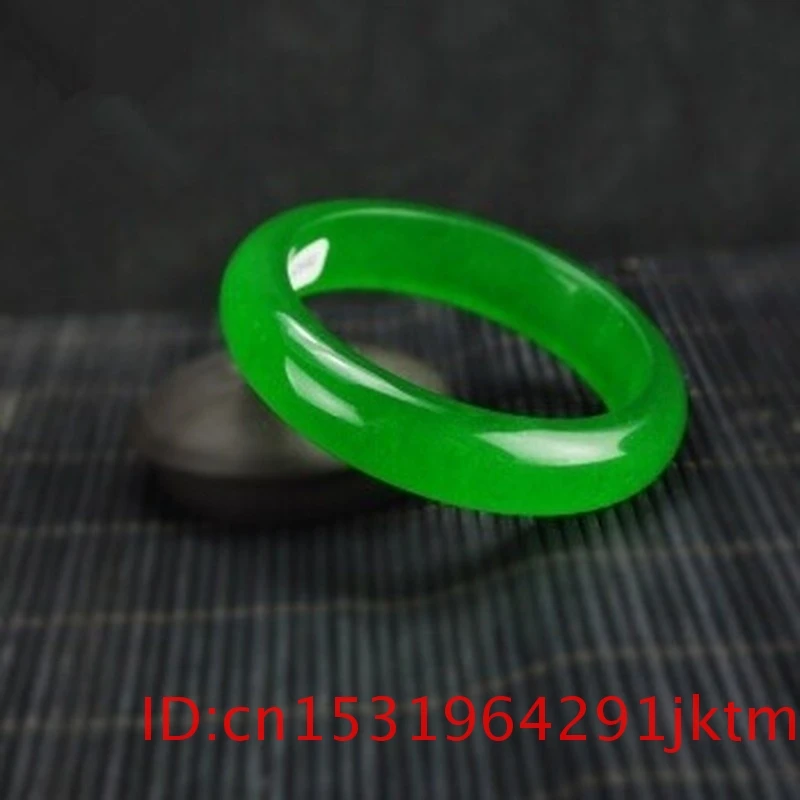 Jade Bangle Zapestnica Jadeit Nakit Kitajski Amulet 5A+ Naravni Šarm za Moške Mode za Ženske Zelena Darila