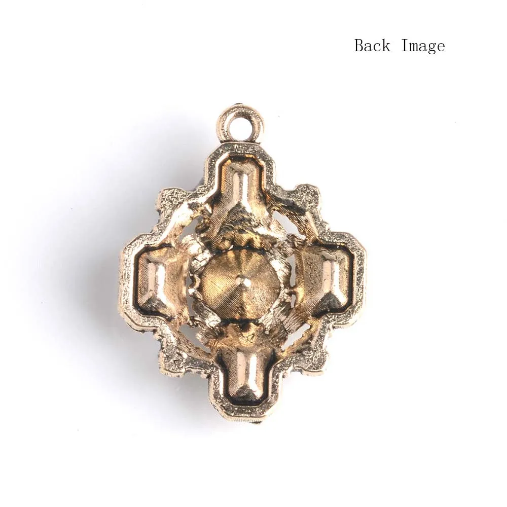 5 Kos/Veliko Reco Zlato Disk Kovin, Okrasne Gumbe DIY Pribor za Lase Pokrivala Ročno Umetni Diamant Nakit Snap Gumbi