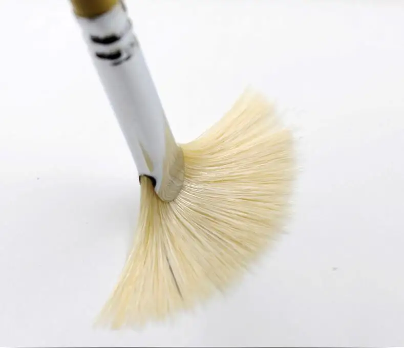 New Visoke Kakovosti 10 Ssuit ribji rep fan oblike pero ščetinami akril čopič za barvanje gouache akvarel pero ustvarjalce