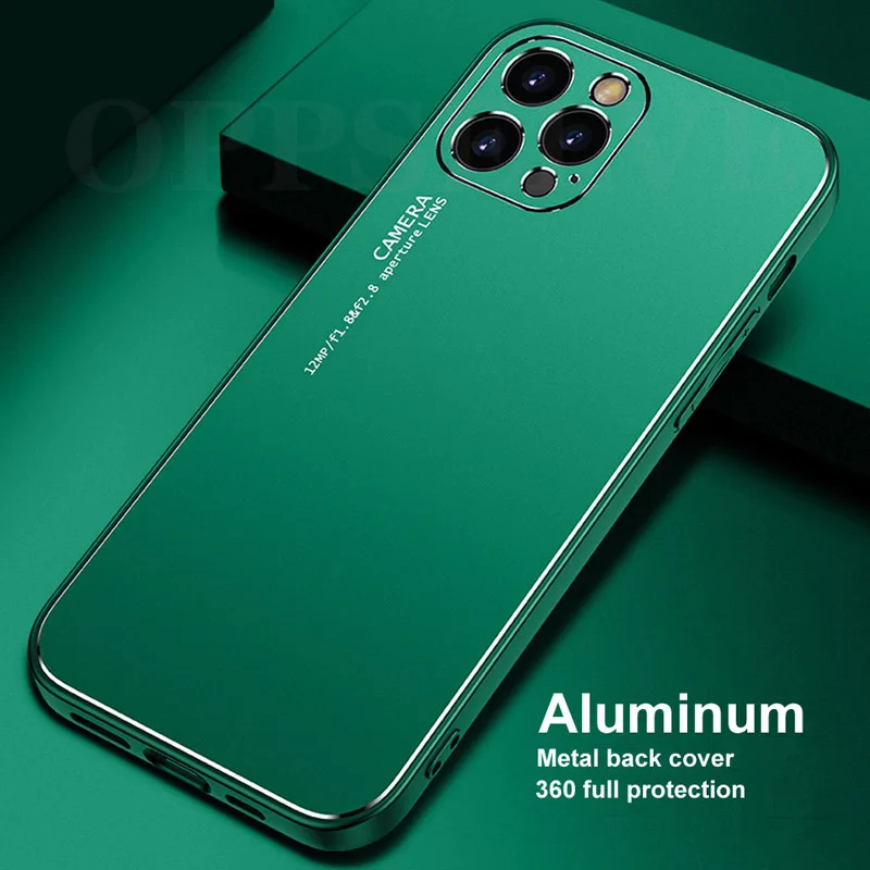 Luksuzni Aluminija Aolly Primeru za iPhone 10 X XS Max Kovinski Telefon zaščitni Pokrov Coque Za iPhone Mini 12 11 Pro 7 8 6 6s Plus XR
