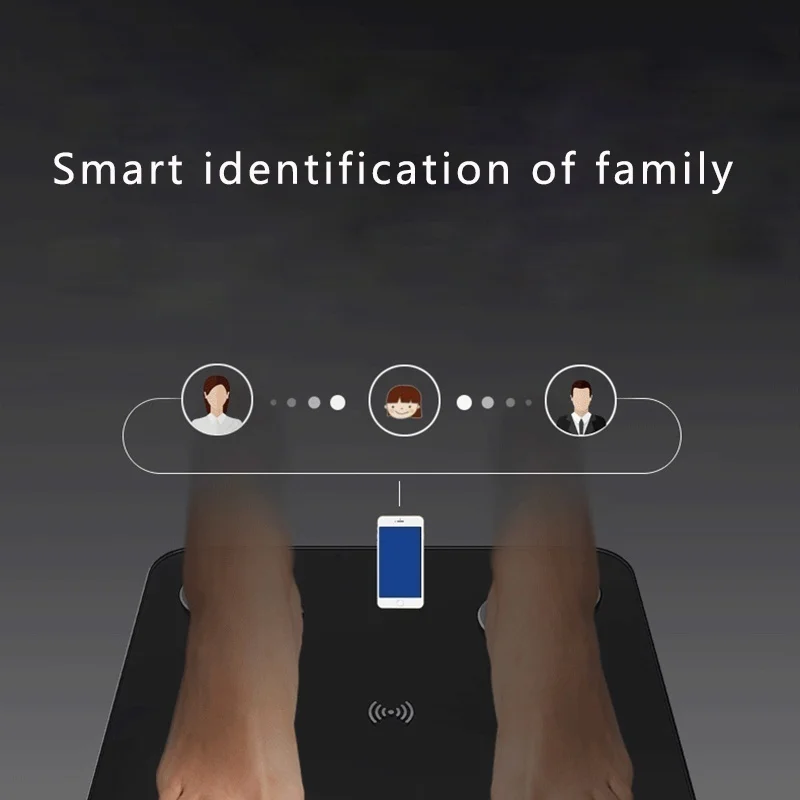 Telesne Maščobe Obsega Smart BMI Obsega baterijsko Napajanje LED Digitalni Kopalnica Brezžični Težo Obsega Bilanco bluetooth APP Android, IOS