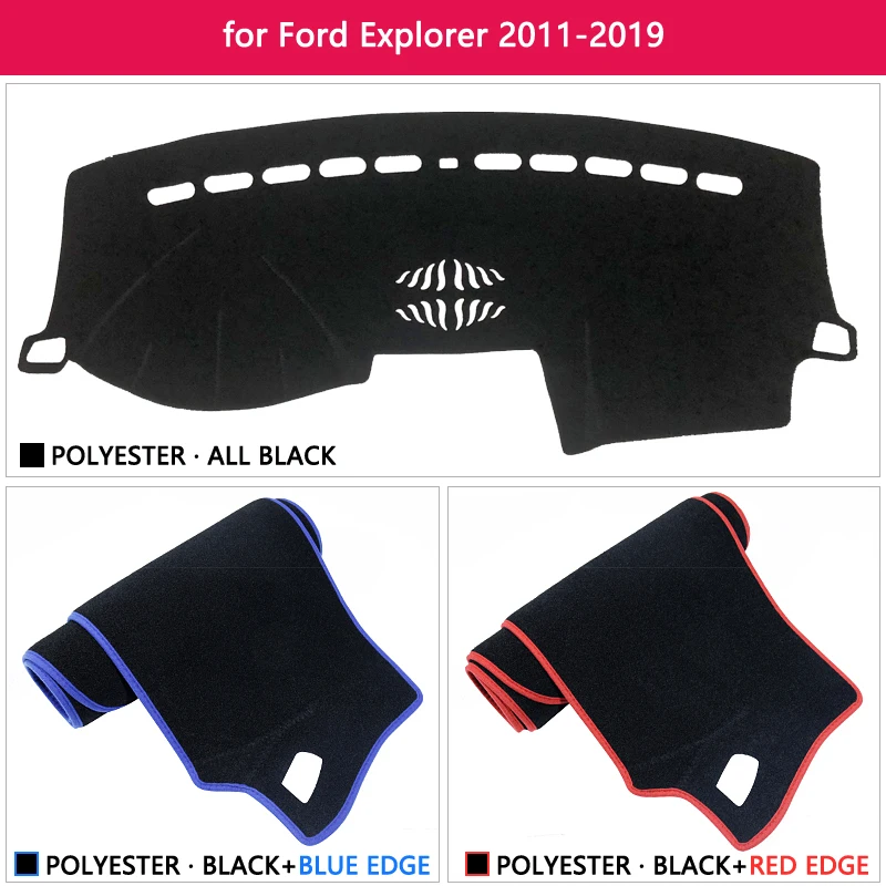 Nadzorna plošča Pokrov Zaščitni Ploščici za Ford Explorer 2011~2019 U502 MK5 Avto, dodatna Oprema na Armaturno Ploščo Dežnik Preprogo 2016 2017 2018
