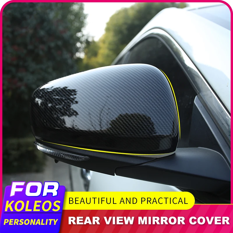 Avto ABS Chrome Vzvratno Ogledalo zaščitni Pokrov Rearview Mirror Pokrovi, Nalepke za vozila Renault Koleos za Samsung QM6 2017 2018