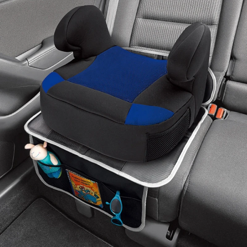 Avto Sedež Zaščitnik Carseat Kritje Blazine Non-slip Varnost Backseat Oblazinjenje za Zaščito Mat za Otroke Otrok z Organizator Žepi