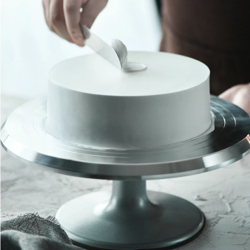 Aluminij zlitine torto tabela gramofon 8 10 12 14 palčni torto gramofon obračanje torto dekoracijo kuhinjske potrebščine za peko orodja