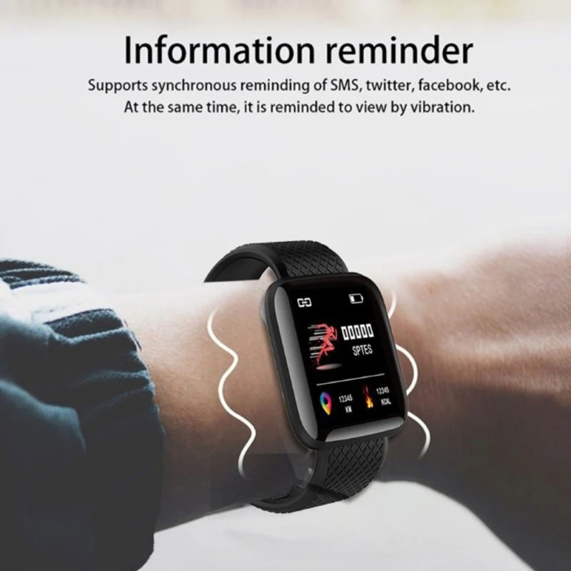 Bluetooth IP67 Fitnes Sledilci Smartwatch Za Spremljanje Srčnega utripa In Spanja Odkrivanje Šport ura Za Moške In Ženske