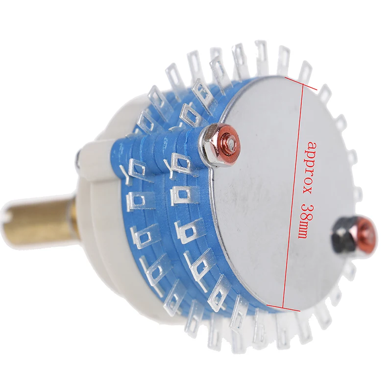 2 Pole 24 Korak 2x24 Rotacijski Vklop Attenuator Nadzor Glasnosti DIY Pot Potenciometer