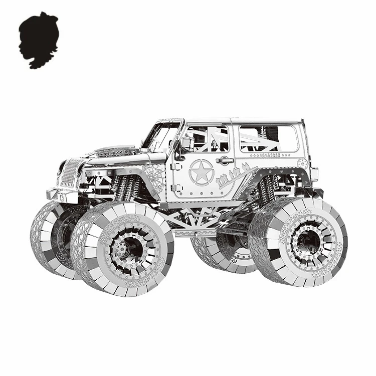 WARNGLER AVTO NANYUAN I32205 PUZZLE 4WD Jeep Kovin, Sestavljanje Modela, Razvijanje praktičnih sposobnosti 3 Listov DIY Igrače & darila