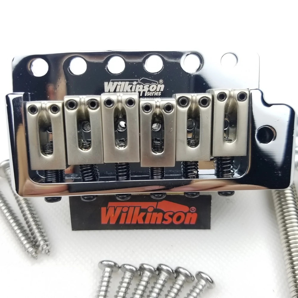 Wilkinson ST Električna Kitara Fiksno 6 Vijaki Tremolo Sistem Bridge Chrome srebro WOV09