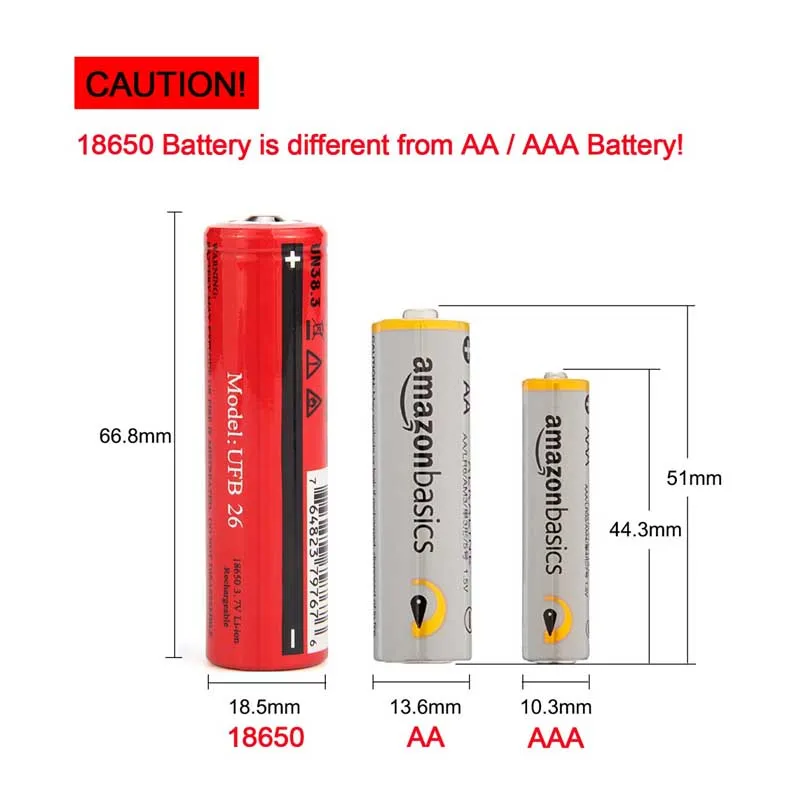 UltraFire 18650 Baterijo 2/4/6PCS MAX 3,7 V 2600 mAh18650 Polnilna Litijeva Baterija za Svetilko Svetilka Elektronske Igrače