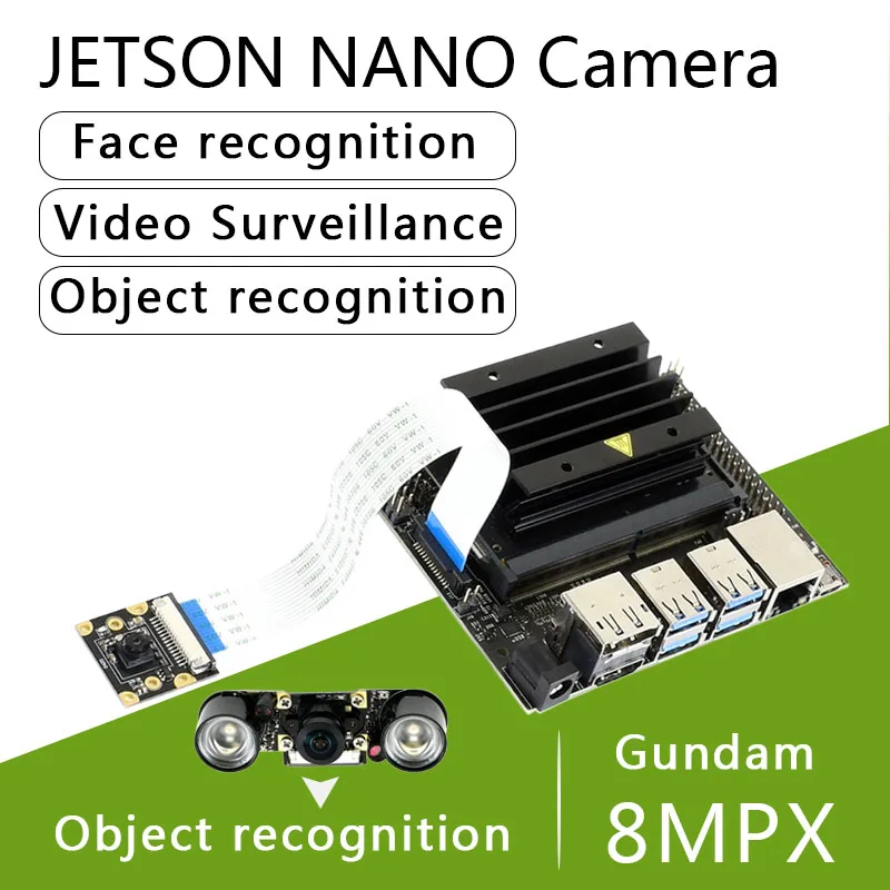 Nvidia Jetson Nano Fotoaparat IMX219 77/120/160/200° FOV 8MPX