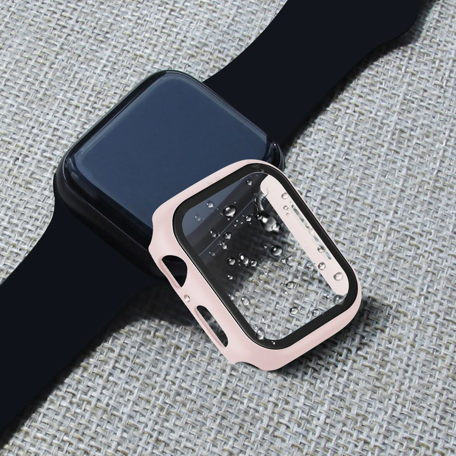 Pazi Cover za Apple Watch 5/4 40 MM 44 Primeru PC Odbijača Kaljeno Steklo za Varovanje Film Za iWatch Serije 3/2 38 MM 42MM Pokrov