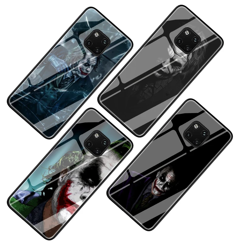 Heath Ledger Joker Kaljeno Steklo primeru telefon za Huawei Y6 Y9 Čast, 7A, 8 X 9 10 Mate 20 P10 P20 P30 Lite Pro P Smart
