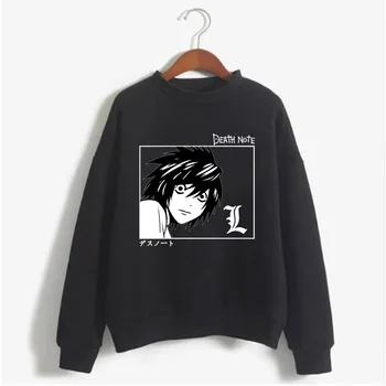 2021 Anime Smrti Opomba Majica Prevelik Japonski Ulične Moški Puloverji s kapuco Moški Ženske Unisex Moški pulover s kapuco