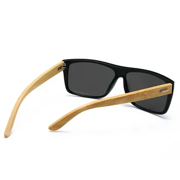 RBRARE Moške Buljiti Vožnjo sončna Očala Moški Klasični Bambusov Noge sončna Očala Za Moške, Visoke Kakovosti na Prostem UV400 Gafas De Sol Mujer