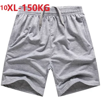 Visoka kakovost poletne moške športne hlače 8XL 10XL velik prodaje poceni Udobno Dihanje mehko izgubijo elastičnost hlače 150 KG sivo 70