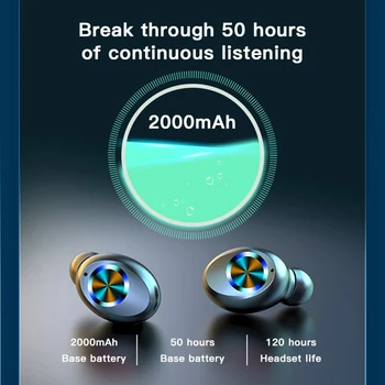 X35 TWS Slušalke Brezžične Bluetooth Glasbo, Slušalke Nepremočljiva Tri Power LED Zaslon Za Iphone Huawei Xiaomi Športne Slušalke