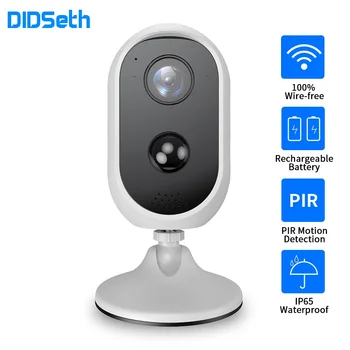 DIDSeth 1080P Brezžično Baterije IP Kamero za ponovno Polnjenje 2 Way Zvočna Zunanja Vremensko Home Security Wifi Kamera Gibanja PIR