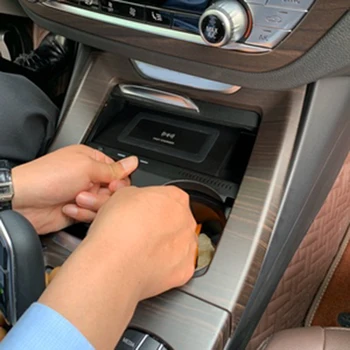 15W avto QI brezžični polnilnik za BMW X3 G01 X4 G02 2018 2019 2020 hitro polnjenje ploščo plošča nosilec za telefon, dodatki za iPhone 8