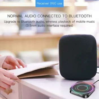 Bluetooth 5.0 Avdio Sprejemnik Oddajnik AUX RCA 3.5 3.5 MM Jack USB Stereo Glasbe Brezžične Kartice Ključ Za Avto, TV, PC Zvočnik