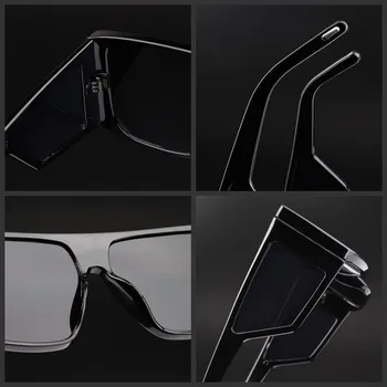 Blagovno znamko Design Prevelik sončna Očala 2020 Moda za Ženske, Moške Kvadratnih Očala Goggle UV400 Odtenki Očala Gafas Oculos de sol