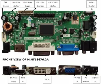 Yqwsyxl Nadzorni Odbor Spremlja Komplet za LP156WH2(TL)(RB) LP156WH2-TLRB HDMI+DVI+VGA LCD LED zaslon Krmilnik Odbor Voznik