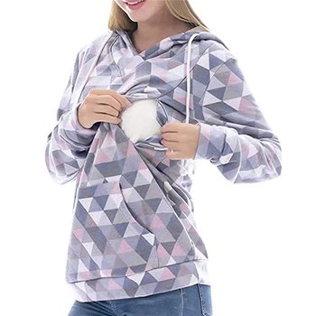 Nove zdravstvene Nege Hoodies Noseča Mati, Dolgo sleeved Hooded Vrhovi Dojenje Ženska Oblačila Dojenje zdravstvene Nege Sweatshirts