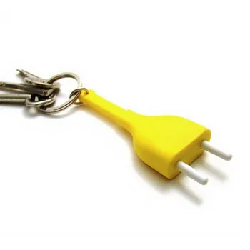 1PC Anti-izgubil Sesalna Izvlecite Ključ Verige Rack Srčkan Domače Stene Decroation Design Odklopite Keyring Vtičnico Keychain Key Ring Imetnika