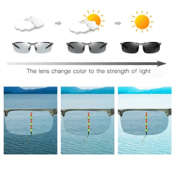 Posebno Ribolov sončna Očala Moških polarizirana kota za ribe glej float photochromic night vision anti-glare UV400 voznik sončna očala