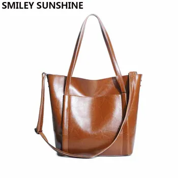SMILEY SONCA velika ženska pravega usnja torba za ženske torbici ženske modne torbice in torbe roko vrečko sac glavni