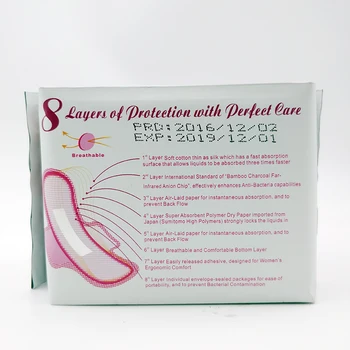 Anion higienski vložki higienski brisačo sanitarne pad hlačne obloge lady sanitarne napkin menstrualne blazine