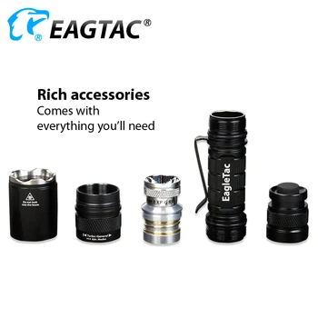 EAGTAC P20C2 LED Svetilko CREE XPG2 4500K 2*CR123A 17650 Baterije Treh Izhodih Strobe SOS Flash