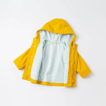DBA16189 dave bella pomlad baby fantje moda trdna žepi hooded suknjič otroci vrhovi dojenčka, malčka vrhnja oblačila